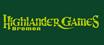 Logo von Highlander Games Bremen, Unterstützer und Spielehändler.